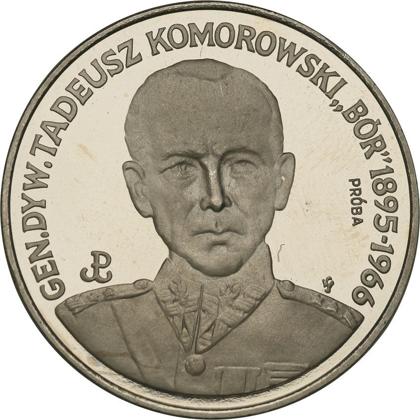 III RP. PRÓBA Nikiel 200 000 złotych 1990 Bór Komorowski